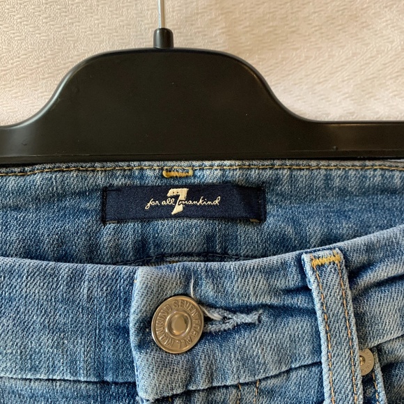 7 for all Mankind Skinny Jeans, Size 24, Medium Blue - Picture 9 of 12